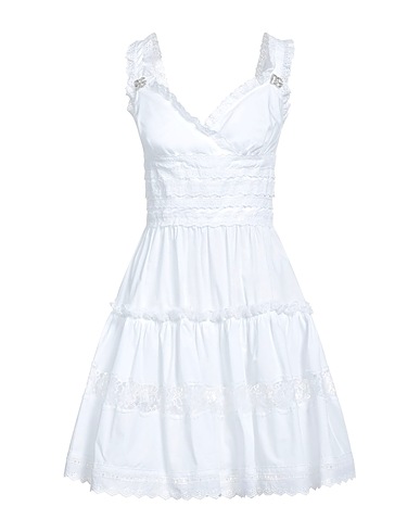 DOLCE&GABBANA 미니 원피스 화이트 90% 코튼, 10% 폴리아미드