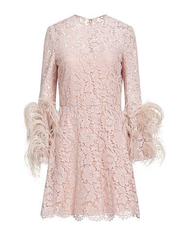 VALENTINO GARAVANI パーティドレス ペールピンク コットン 71% / レーヨン 21% / ナイロン 8%