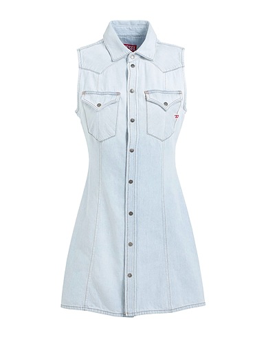 DIESEL Denim dress DE-GLO WESTERN DRESS
 Blue 100% Cotton