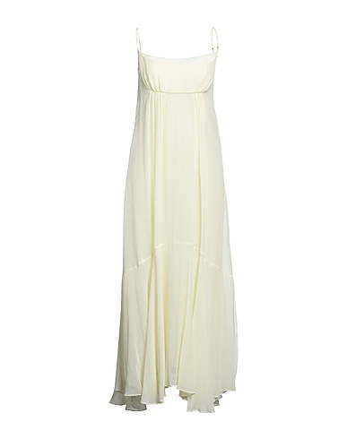 SPORTMAX Long dress Ivory 78% Cotton, 22% Silk, Polyester