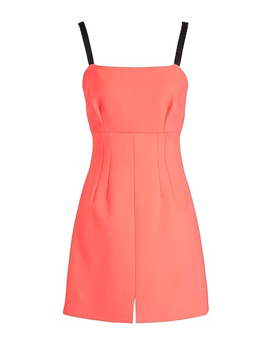 DOLCE&GABBANA Short dress Salmon pink 95% Virgin Wool, 5% Silk