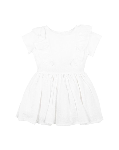 FUN & FUN Платье для малыша Белый 100% Хлопок