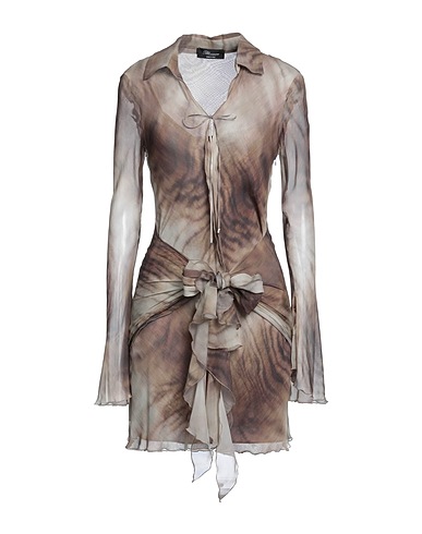 BLUMARINE Short dress Beige 100% Silk