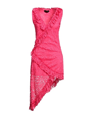 GAëLLE Paris Midi dress Fuchsia 80% Viscose, 20% Polyamide