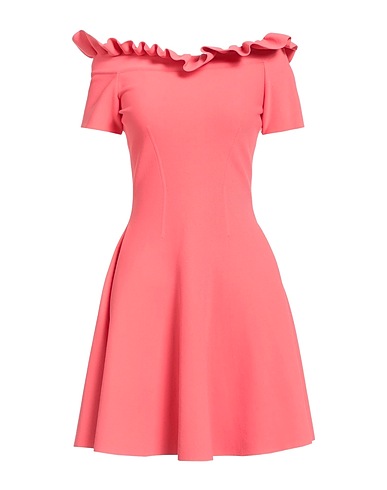 MCQUEEN Short dress Pink 62% Viscose, 22% Polyamide, 13% Polyester, 3% Elastane
