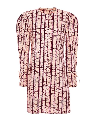 ULLA JOHNSON Denim dress Light pink 99% Cotton, 1% Elastane
