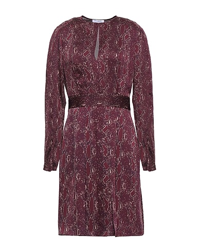 EQUIPMENT Short dress Burgundy 100% Polyester