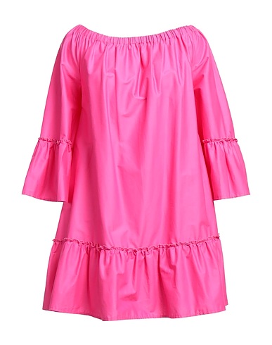IU RITA MENNOIA Kurzes Kleid Fuchsia 97% Baumwolle, 3% Elastan
