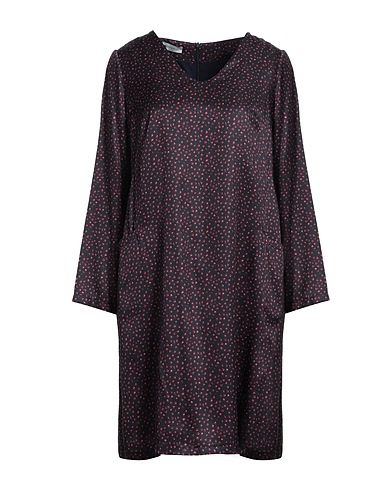 ROSSO35 Vestito corto Nero 65% Viscosa, 35% Seta