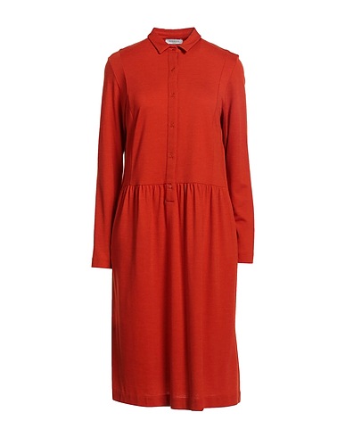 ROSSO35 Midi dress Rust 45% Viscose, 33% Wool, 22% Polyamide