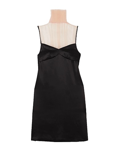 GAUCHERE. Midi dress Black 55% Acetate, 45% Viscose, Polyester
