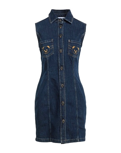 MOSCHINO Jeanskleid Blau 98% Baumwolle, 2% Andere Fasern