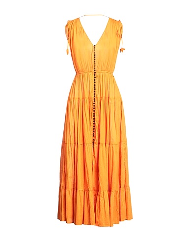 OTTOD'AME Long dress Orange 100% Cotton