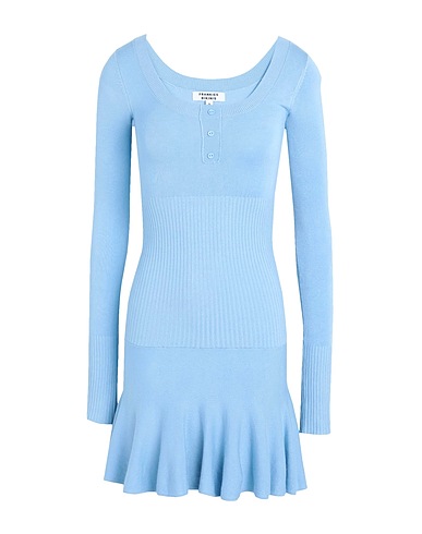 FRANKIES BIKINIS Short dress Claude Knit Dress
 Sky blue 80% Viscose, 20% Nylon