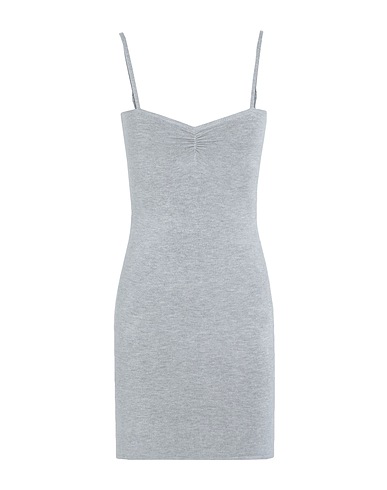FRANKIES BIKINIS Short dress Carmen Knit Dress
 Light grey 80% Viscose, 20% Nylon