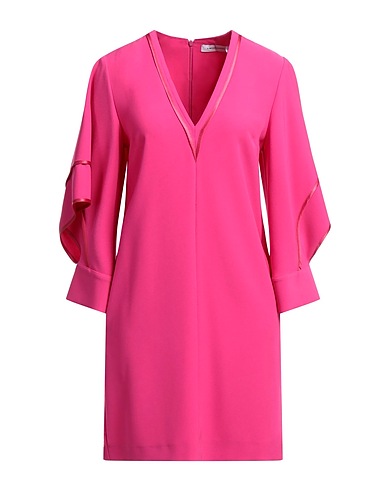 SIMONA CORSELLINI Short dress Fuchsia 94% Polyester, 6% Elastane