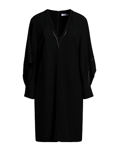 SIMONA CORSELLINI Vestito corto Nero 94% Poliestere, 6% Elastan