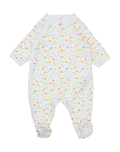 PETIT BATEAU Baby jumpsuit  White 100% Cotton