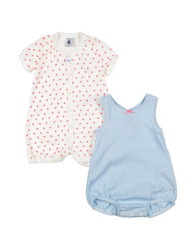 PETIT BATEAU Baby bodysuit Sky blue 100% Cotton