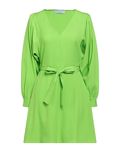 KAOS Short dress Lime green 95% Polyester, 5% Elastane