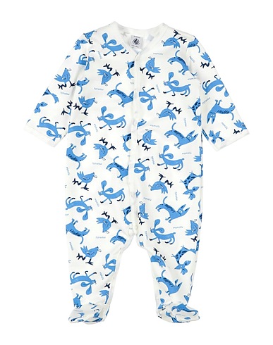 PETIT BATEAU Tutina Baby  Bianco 100% Cotone