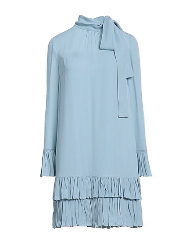 VALENTINO GARAVANI Midi dress Sky blue 100% Silk