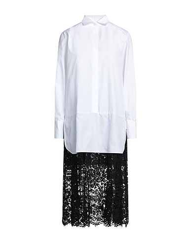VALENTINO GARAVANI Midi dress White 100% Cotton, Viscose, Polyamide