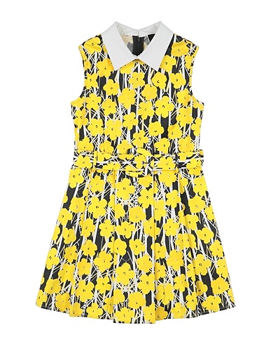 JOHN RICHMOND Dress Yellow 98% Cotton, 2% Elastane