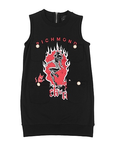 JOHN RICHMOND Dress Black 100% Cotton