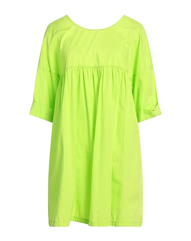 ALESSIA SANTI Vestito corto Verde lime 100% Cotone