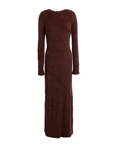 TOPSHOP Vestito lungo Marrone 56% Poliammide, 44% Acrilico