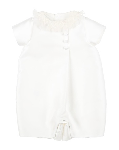 LA STUPENDERIA Baby jumpsuit  White 85% Polyester, 15% Silk