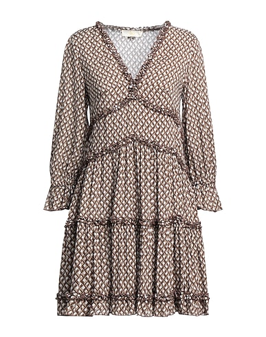 IU RITA MENNOIA Short dress Khaki 100% Viscose
