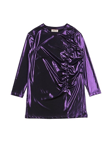 PINKO UP Dress Dark purple 94% Polyester, 6% Elastane, Polyurethane