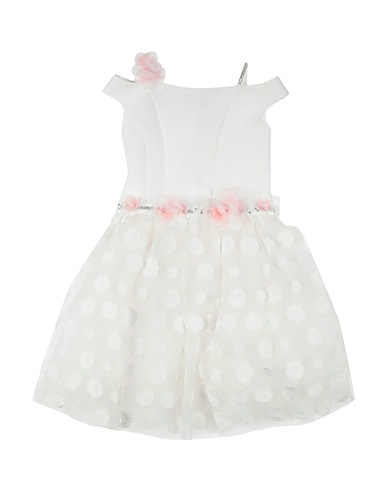 MODÌ COLLEZIONE Dress White 100% Polyester, Polyamide