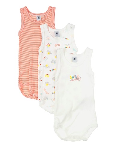 PETIT BATEAU Strampelanzug Weiß 100% Baumwolle