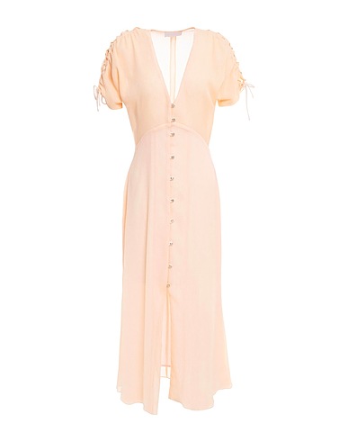VANESSA COCCHIARO Midi dress Pink 55% Polyester, 45% Metallic fiber