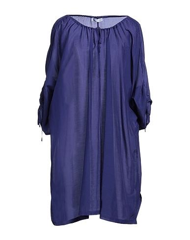 DOUUOD Short dress Dark purple 70% Cotton, 30% Silk