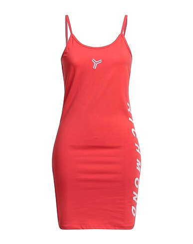 JOHN RICHMOND Short dress Coral 95% Cotton, 5% Elastane