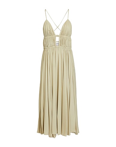 VALENTINO GARAVANI Midi dress Sage green 100% Silk