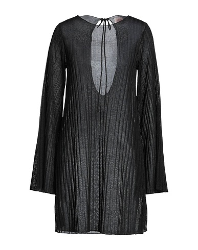 NOCOLD Kurzes Kleid Schwarz 54% Viskose, 46% Polyester