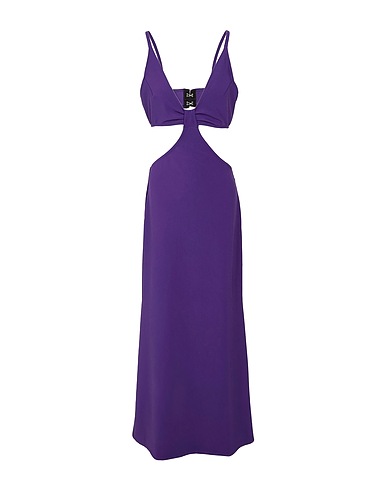 8 by YOOX Langes Kleid VISCOSE CUT-OUT LONG DRESS
 Violett 95% Polyester, 5% Elastan