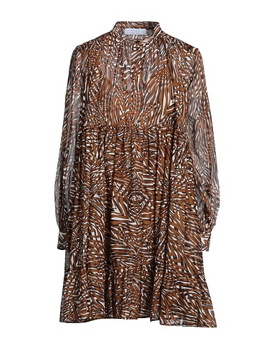 KAOS Shirt dress Brown 100% Cotton