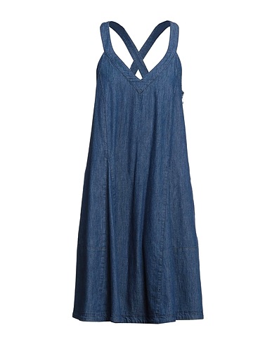 EMPORIO ARMANI Vestido midi Azul marino 100% Algodón