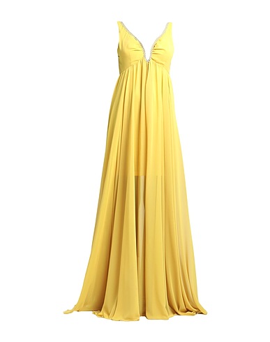 TASSOS MITROPOULOS Long dress Yellow 100% Polyester