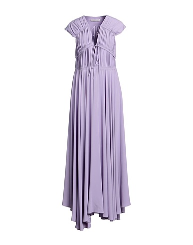 LIVIANA CONTI Long dress Lilac 65% Acrylic, 35% Silk