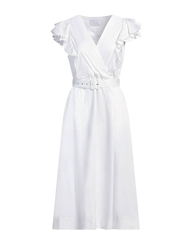 KAOS Midi dress White 100% Cotton