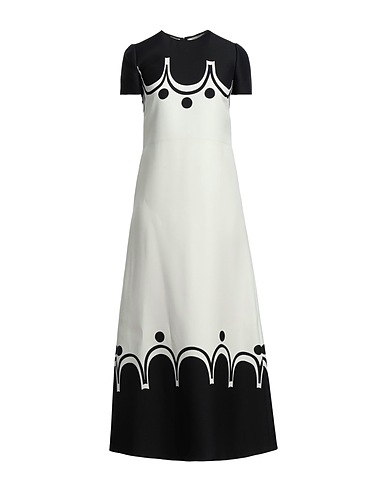VALENTINO GARAVANI ロングワンピース・ドレス ブラック バージンウール 65% / シルク 35%