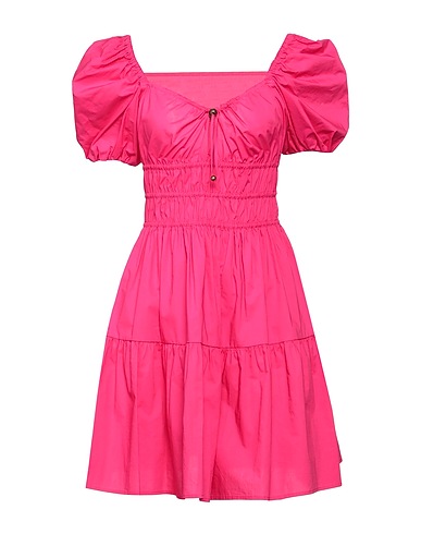 PINKO Short dress Fuchsia 100% Cotton