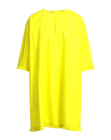 DOUUOD Short dress Yellow 100% Cotton